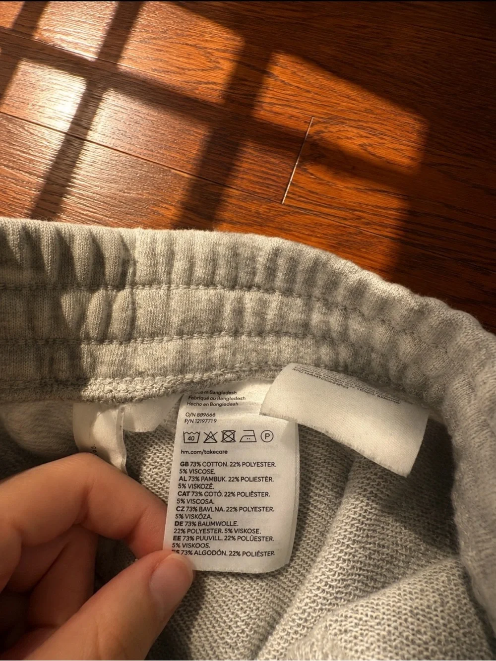 H&M Light Gray Athletic Lounge Shorts